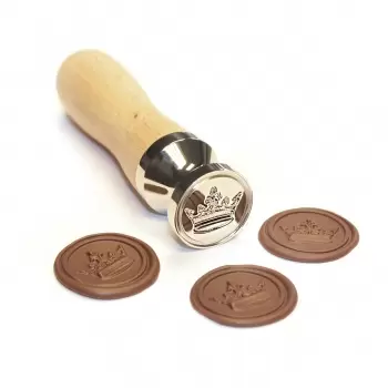 Chocolate World STAMP001 Crown Stamp for Chocolate Chocolate Stamps