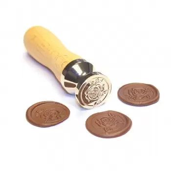 Chocolate World STAMP002 Rose Stamp for Chocolate Chocolate Stamps