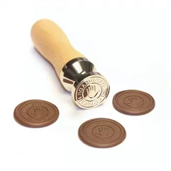 Chocolate World STAMP004 Handmade Stamp for Chocolate Chocolate Stamps