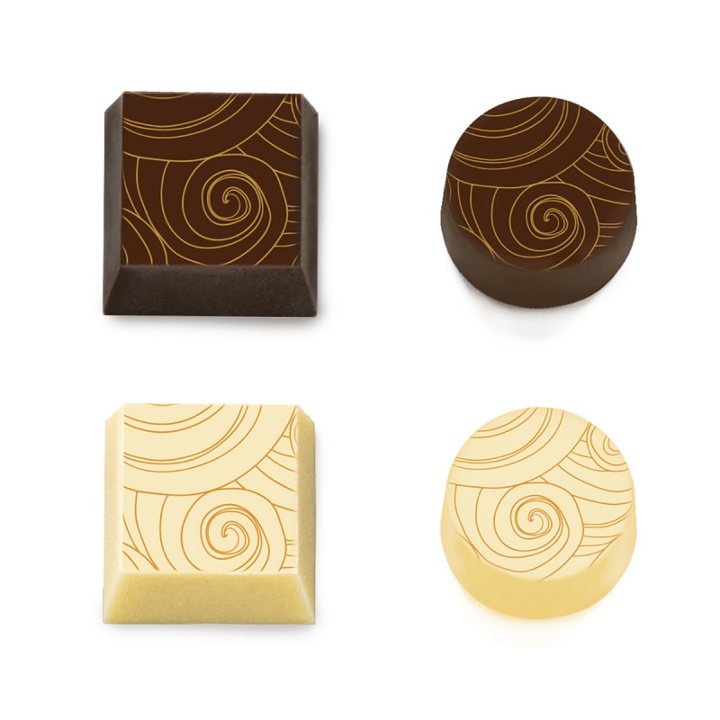 Chocolate Transfer Sheets and Chocolate Curls
