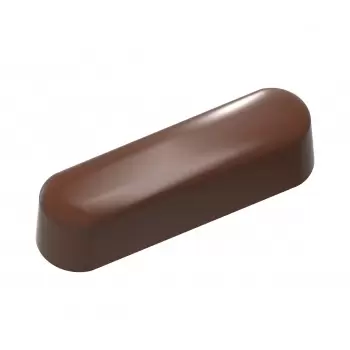 Chocolate World CW12034 Polycarbonate Praline Éclair Snack Bar by Martin Diez Chocolate Mold - 49 x 14 x 12 mm - 8.5gr - 3x7 ...