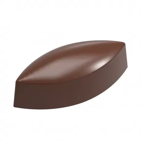 Chocolate World CW12038 Polycarbonate Praline Calisson by Martin Diez Chocolate Mold - 42.5 x 17 x 15 mm - 7.6gr - 3x8 Cavity...