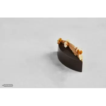 Chocolate World CW12038 Polycarbonate Praline Calisson by Martin Diez Chocolate Mold - 42.5 x 17 x 15 mm - 7.6gr - 3x8 Cavity...