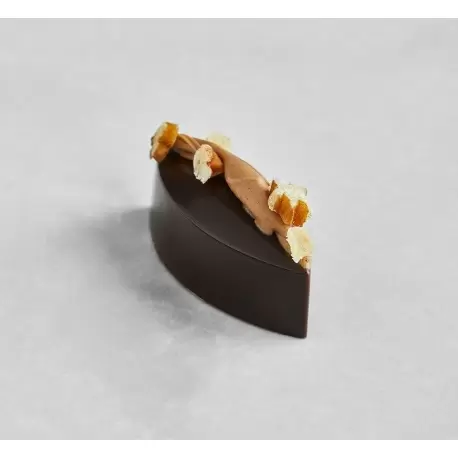 Chocolate World CW12038 Polycarbonate Praline Calisson by Martin Diez Chocolate Mold - 42.5 x 17 x 15 mm - 7.6gr - 3x8 Cavity...