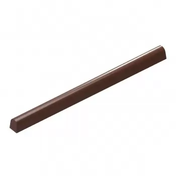Chocolate World CW12036 Polycarbonate Round Snack Bar by Martin Diez Chocolate Mold - 115 x 7 x 8 mm - 6.5gr - 1x15 Cavity - ...