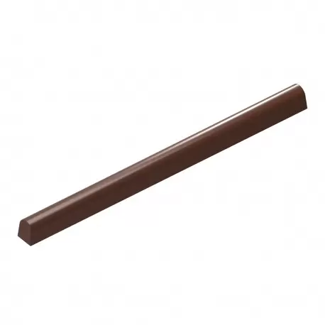 Chocolate World CW12036 Polycarbonate Round Snack Bar by Martin Diez Chocolate Mold - 115 x 7 x 8 mm - 6.5gr - 1x15 Cavity - ...