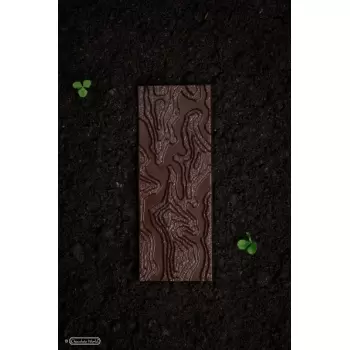 Chocolate World CW2460 Polycarbonate Topographic Earth Chocolate Tablet Bar by Seb Pettersson- 150 x 56.5 x1 3.5 mm - 84gr - ...