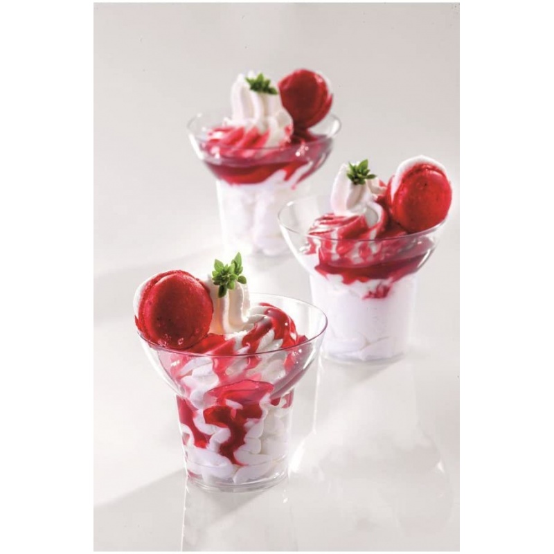 Martellato PMOCO014 Clear Soft Ice Plastic Verrine Cups 70 x 59 m...