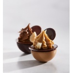 Polycarbonate Flattened Sphere Chocolate Mold by Martin Diez - 30 x 30 x 14.5 mm - 8.5gr - 3 x 8 cavity