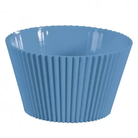 Martellato 60P00102 Plastic Disposable Gelato Cup - Blue - 70 mL - Pack of 100 Plastic Mini Cups and Bowls