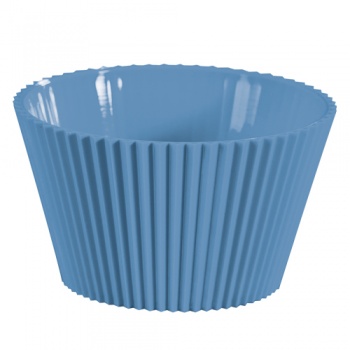 Martellato 60P00202 Plastic Disposable Gelato Cup - Blue - 120 mL - Pack of 100 Plastic Mini Cups and Bowls