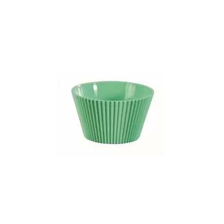 Martellato 60P00209 Plastic Disposable Gelato Cup - Green - 120 mL - Pack of 100 Plastic Mini Cups and Bowls