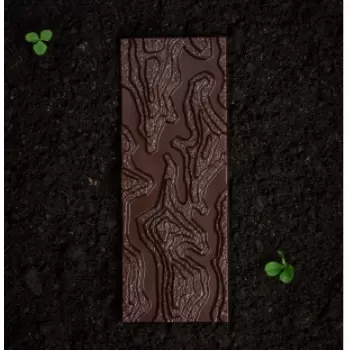 Chocolate World CW2460 Polycarbonate Topographic Earth Chocolate Tablet Bar by Seb Pettersson- 150 x 56.5 x1 3.5 mm - 84gr - ...