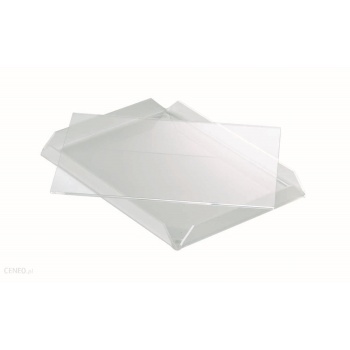 Clear Rectangular Polycarbonate Display Tray for Chocolates - 17 x 23 x 2 cm