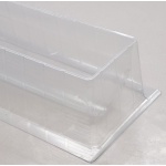 Plastic Thermoformed Yule Log Cake Mold Semi Circular  - Medium Size - 506 x 60 x 50 mm - Box of 12