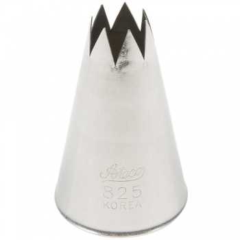 Ateco 825 Ateco 825 - Open Star Pastry Tip .44'' Opening Diameter- Stainless Steel Open Star Pastry Tips