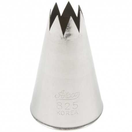 Ateco 825 Ateco 825 - Open Star Pastry Tip .44'' Opening Diameter- Stainless Steel Open Star Pastry Tips