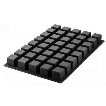 Silikomart 40.481.20.0000 Silikomart SQ 081 Cube Mold - 50 x 50 x 50 mm - 40 Cavity - 122.5 mL Silikomart Silicone Molds