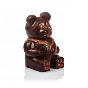 Cabrellon 10989 Polycarbonate Chocolate Large Bear Mold - Large - 157 x 110 mm - 1 Subject Front and Back - 275 x 175 mm East...