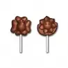 Polycarbonate Chocolate Spring Flowers and Ladybug Lollipop Mold - 45 x 46 mm - 13gr - Double Mold