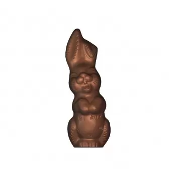 Polycarbonate Chocolate Easter Bunny Rabbit Mold - Large Size - 200 x 75.6 - 275 x 175 mm - 1 Cavity