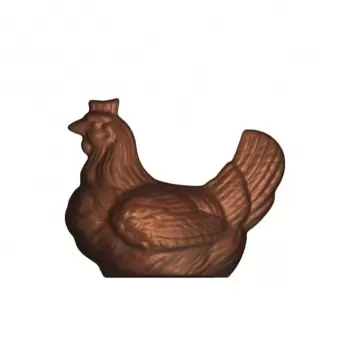Cabrellon 1251 Polycarbonate Large Chicken Chocolate Mold - 115 x 95 mm - 4 x 1 cavity - 365 x 195 mm Easter Molds