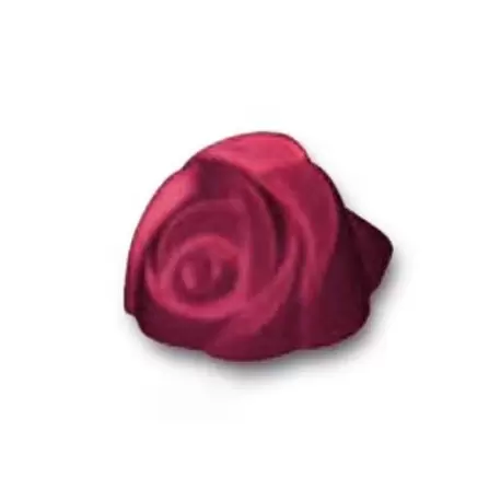 Polycarbonate Rose Flower Chocolate Mold - 34 x 30 x 20 mm - 4 x 6 - 275 x 175 mm - 11gr.