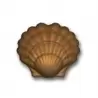 Cabrellon 1166 Polycarbonate Sea Shell Chocolate Mold - 120x139mm - 2x1 cavity Themed Molds
