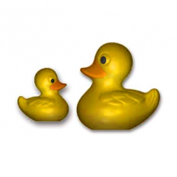 Cabrellon 14888 Chocolate Ducks Polycarbonate Mold - 2 Ducks Large and 3 Small Duckling - 275 x 175 mm Easter Molds