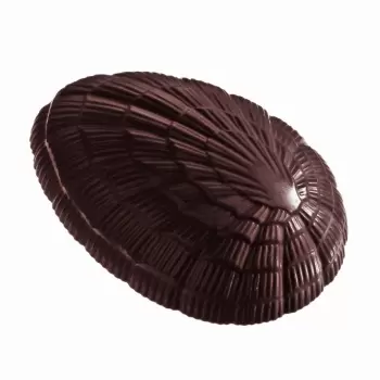 Polycarbonate Chocolate Egg Shaped Shell Mold - 135x90x45 - 1x2 cavity