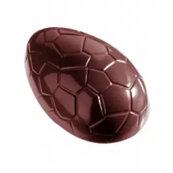 Chocolate World E7002-175 Polycarbonate Croco Chocolate Egg Shaped Mold - 175 x 115 x 55 mm - 1x1 cavity Easter Molds