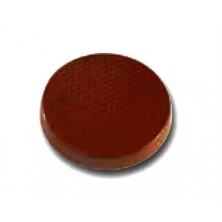 Cabrellon 6447 Polycarbonate Chocolate Round Palet Florentine Mendiant Mold Ø49x4 mm - 4x3 Cavity - 9 gr - 275x175x24 Traditi...