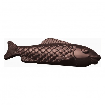 Cabrellon 12561 Polycarbonate Chocolate Long Fish Mold - 245 x 75 mm - 2 x 1 cavity - 275x175 mm Easter Molds