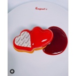 Pavoni Double Heart Silicone Individual Entremet Mold by Emmanuele Forcone  - BELOVED - 127 x 71 x h 38 mm - 9 Cavity