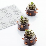 Pavoni Italia CIRCLES2 chocolate Decoration Mold by Frank Haasnoot - 0 x 50 x2ml - 1.5ml - 15 indents