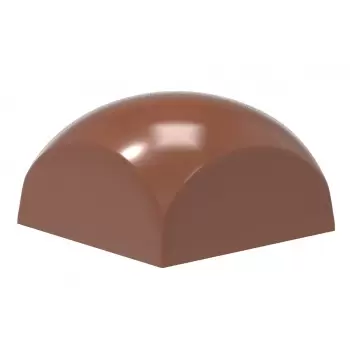 Chocolate World CW2435 Polycarbonate Square Sphere Chocolate Mold by Alexandre Bourdeaux 25.5 x 25.5 x 15 mm - 4 x 8 pc - 9 g...
