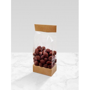 Deluxe Confectionery Display Bags with High Base  - 80 x 50 x 250 mm - Kraft -  120 pcs