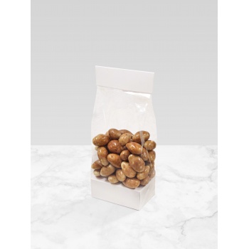 Deluxe confectionery Display Bags with High Base  - 80 x 50 x 250 mm - Matte White -  120 pcs