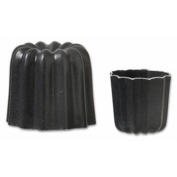 Matfer Bourgeat 12584 Aluminum Non-Stick Cannele Mold - Pack Of 4 Baba & Canneles Molds