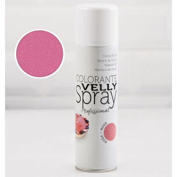 Pastry Chef's Boutique P13476 Velvet Effect Coloring Spray - 250 ml - Pink Spray Coloring