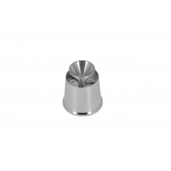 Pastry Chef's Boutique 03006 High Smooth Aluminum Sultane Pastry Tip - Specialty Pastry Tips