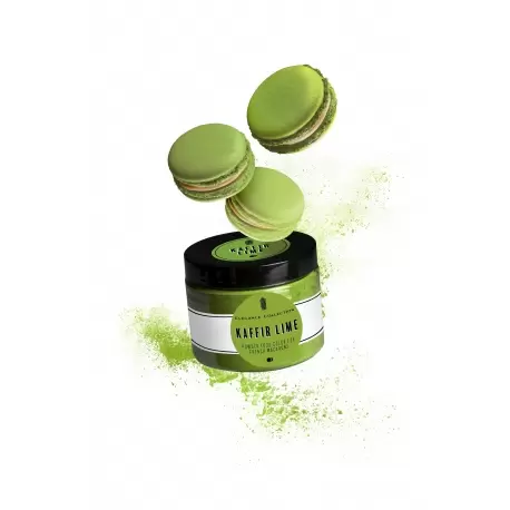 Pastry Chef's Boutique EC50-KL Kaffir Lime - Elegance Collection Powder Food Color for French Macarons - Kaffir Lime - 50gr -...