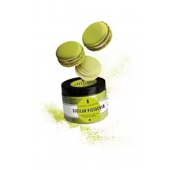 Pastry Chef's Boutique EC50-SPI Sicilan Pistachio - Elegance Collection Powder Food Color for French Macarons - Sicilan Pista...