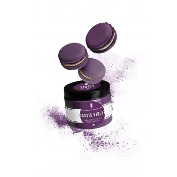 Pastry Chef's Boutique EC50-CV Cassis Violet - Elegance Collection Powder Food Color for French Macarons - Cassis Violet - 50...