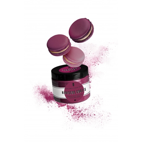 Pastry Chef's Boutique EC50-HI Hibiscus Coulis - Elegance Collection Powder Food Color for French Macarons - Hibiscus Coulis ...