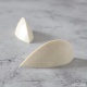 Chocolate World CW12061 Polycarbonate The Honore by the Dutch Pastry Team Chocolate Mold - 54 x 22 x 20 mm - 10.5gr - 2x9 Cav...