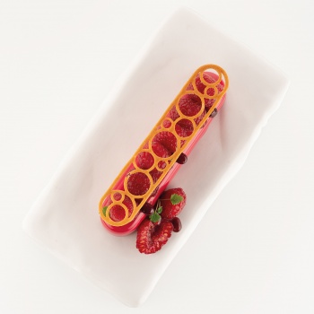 Silikomart 33.313.36.0065  Silikomart Professional Naturae Lampo Silicone Mold by Jimmi Eriksson - 131 x 26 x 1.5 mm - 18 Cav...