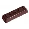 Polycarbonate Enrobed Chocolate Bar Mold - 105 x 33 x 20 mm - 60gr - 4 x 2 cavity