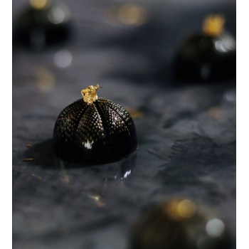 Chocolate World CW12032 Polycarbonate The Uni (Sea Urchin) by the Dutch Pastry Team Chocolate Mold - 30 x 30 x 17 mm - 10.5gr...