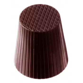 Pastry Chef's Boutique CW2113 Polycarbonate Chocolate Liqueur Cup Mold - 29 x 29 x 32 mm - 5 x 7 cavity - 20gr Chocolate Cups...